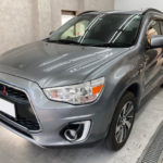 カーフィルム、三菱　RVR　リア全面（5%）遮熱フィルム施工で入庫。