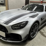 メルセデスAMG「GT Rプロ」  ボンネット・テールゲート・ボディサイドにレーシングストライプ施工！