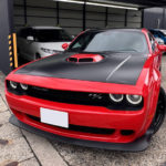 真紅のダッジ「チャレンジャー R/T シェイカー 50th」に、プロテクションフィルム施工。