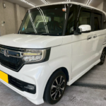 カーフィルム、ホンダ N-BOX リヤ全面（3%）遮熱スモークフィルム施工