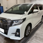 カーフィルム、トヨタ アルファード リヤ全面(3%)遮熱スモーク施工