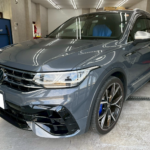 カーフィルム、フォルクスワーゲン ティグアン リヤ全面（7%）遮熱スモークフィルム施工