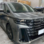 カーフィルム、トヨタ　ヴェルファイア　リア全面（GY-3IR）遮熱スモークフィルム施工