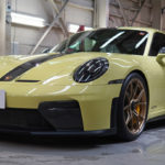 関東方面より:ポルシェ 911GT3 鮮やかなイエローボディを透明PPFでフルプロテクション!