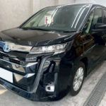 カーフィルム、トヨタ　ノア　リア全面（ドット対応15％）遮熱スモークフィルム施工