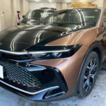 カーフィルム、クラウン クロスオーバー リア全面(GY-3IR)遮熱スモークフィルム施工