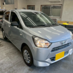 カーフィルム、ダイハツ ミライース リヤ全面（7%）遮熱スモークフィルム施工