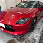 カーフィルム、ニッサン フェアレディZ リヤ全面(11%)遮熱スモークフィルム施工