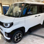 カーフィルム、三菱　デリカミニ　リア全面（GY-5IR）遮熱スモークフィルム施工