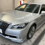 カーフィルム、トヨタ　クラウンマジェスタ　リア全面（GY-5IR）遮熱スモークフィルム施工