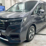 カーフィルム、ホンダ　ステップワゴン　リア全面（GY-3IR）遮熱スモークフィルム施工