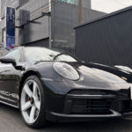 限定モデル「ポルシェ  911ターボ 50イヤーズ」透明PPFフロントセット施工。